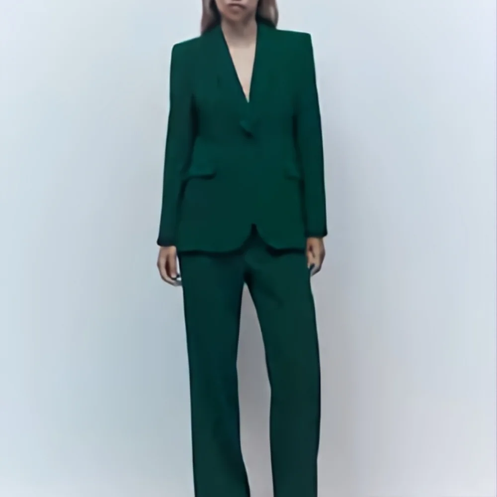 Zara flowy pants green sizes M, last one BNWT - Picture 2 of 10